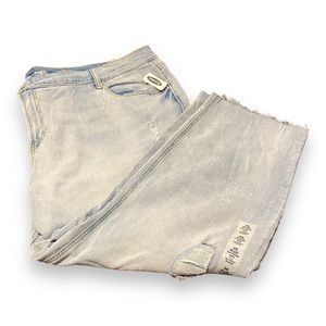 Old Navy Light Wash Power Jean Straight Leg Ankle
